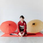 富山成人式振袖レンタルキモノコアラ、成人式前撮り、スタジオ撮影