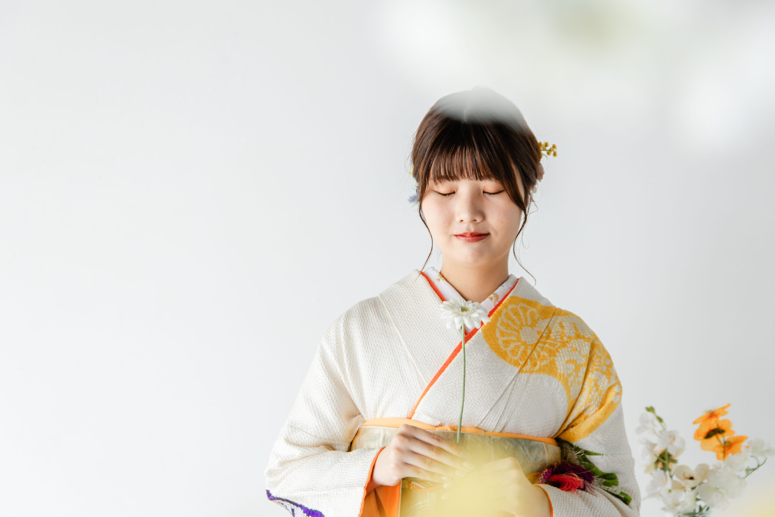 富山成人式振袖レンタル店キモノコアラの前撮りの様子